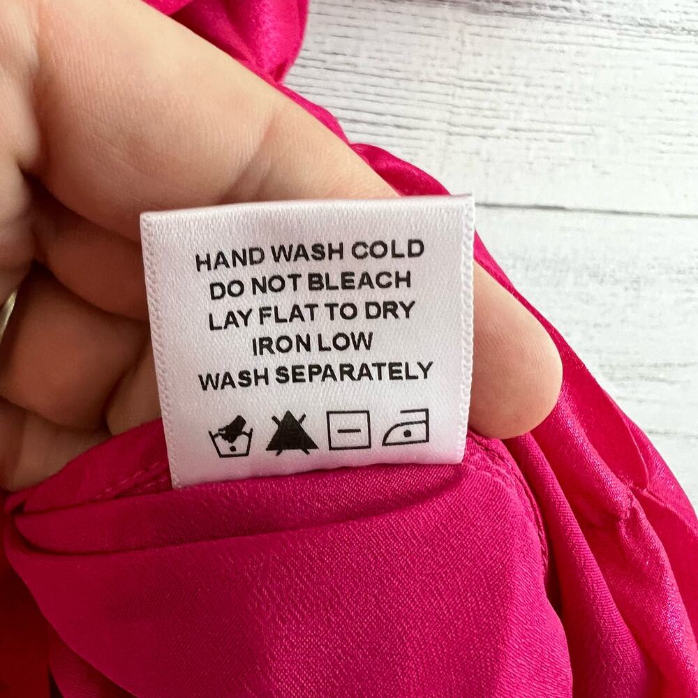 Lovers + Friends Hot Pink Ruffle Bodycon Mini Dress Size XS - Picture 8 of 8